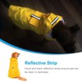 thumbnail image 3 of Dog Raincoat With Hood & Collar Hole & Safe Reflective Stripes, Ultra-Light Breathable 100% Waterproof Rain Jacket Medium-Sized Dogs-5XL Yellow, 3 of 6