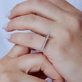 thumbnail image 4 of Rhodium Plated Sterling Silver 925 Channel Clear CZ Bar Ring Band White Jewelry Female Size 9, 4 of 4