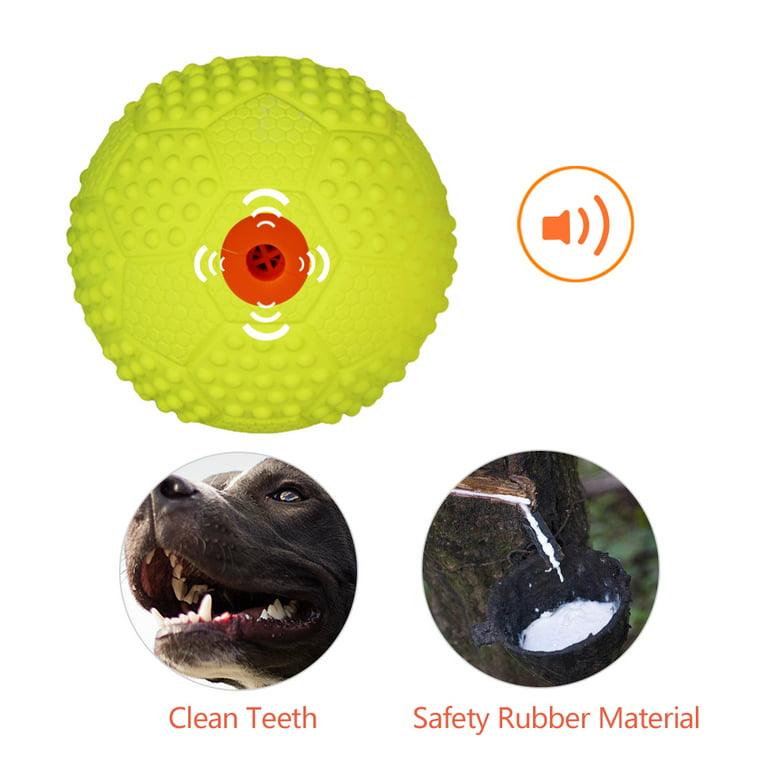 LaRoo Squeaky Dog Ball, Interactive Dog Toys for Boredom, Non-Toxic  Bpa-Free, Ultra Durable Natural Rubber Training Squeaky Pet Toys for Large  Medium Small Dogs 