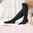 thumbnail image 5 of Women's Fuzzy Long Socks Fluffy Winter Plush Leg Warmers Winter Warm Knee Socks Thermal Socks, 5 of 6