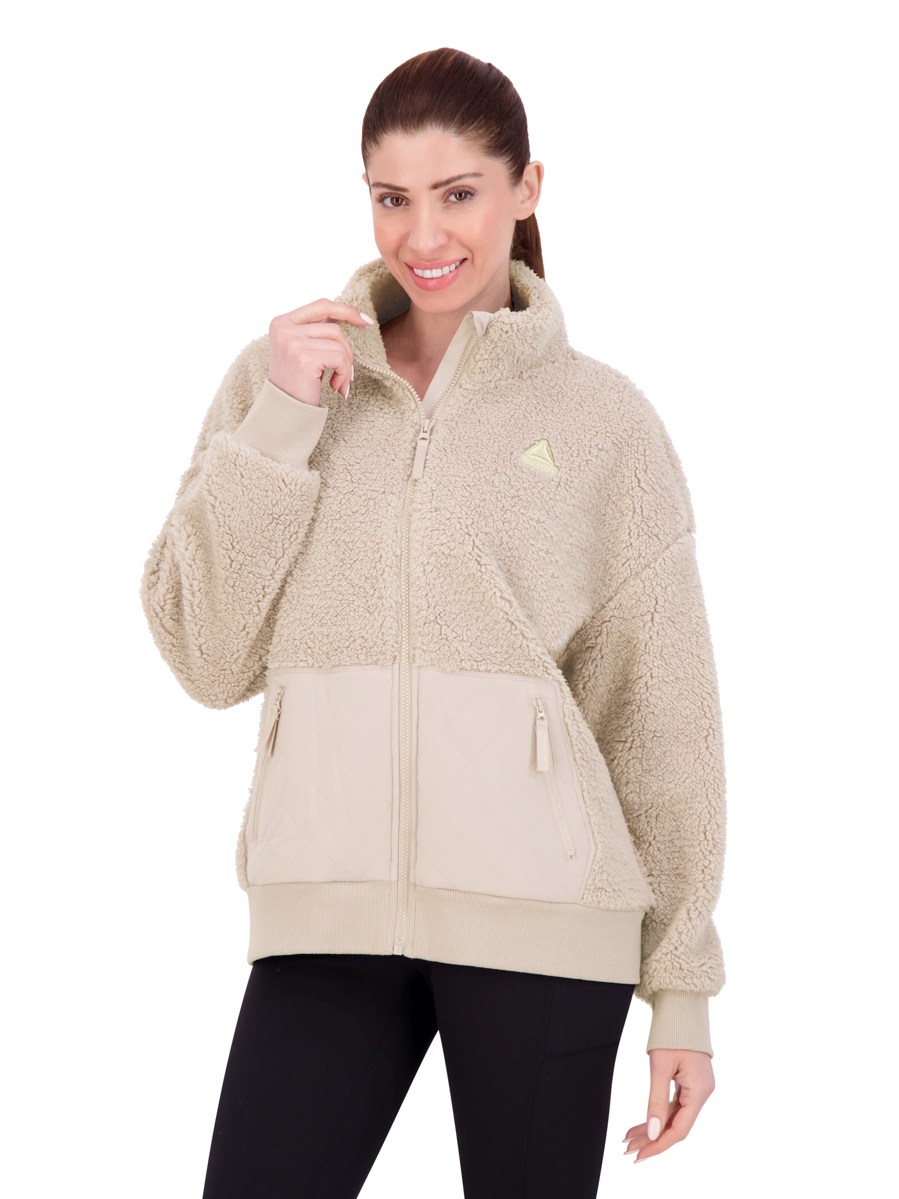 Reebok Women's and Women's Plus Size Achiever Sherpa Jacket, Sizes XS-4X