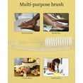 thumbnail image 5 of Nail Brush for Cleaning Fingernails 2 Pack, Fingernail Scrub Brush, Multifunctional Plastic Handle Pedicure Brushes, Nail Scrub Brush Set, Manicure Brush for Toes and Nails Women Men,clear, 5 of 5