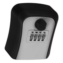 NICEXMAS Wall Mounted Key Box Key Lock Box Grey Abs 1Pack