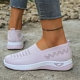 thumbnail image 4 of YOUYEDIAN Orthopedic Casual Shoes for Women Arch Support Work Shoes Breathable Non Slip Slip on Server Shoes Knitted Mesh Stretch Soft 2026 Orthopedic Shoes (Pink), 4 of 6