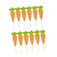thumbnail image 4 of 12 piezas de adornos para magdalenas de Pascua, adornos para tartas, suministros para fiestas, decoración de pasteles para feliz cumpleaños de Pascua Formas de zanahoria, 4 of 10