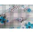 thumbnail image 4 of oneOone Cotton Cambric Turquoise Blue Fabric Floral Sewing Material Print Fabric By The Yard 56 Inch Wide, 4 of 4