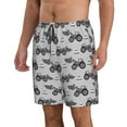thumbnail image 2 of Fotbe Gray Tractor Trajes de Baño Estampados para Hombre, Shorts de Verano de Secado Rápido, Ropa de Playa, Bañadores-Medium, 2 of 6