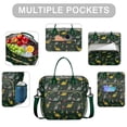 thumbnail image 2 of Dark Green Dinosaurs Christmas Pattern Womens Lunch Box for Work,Insulated Large Lunch Bag for Tween and Teen,Loncheras Para Mujer,Leakproof Adult Lunch Bag for Work,Beach,Travel,Picnic,Camping, 2 of 7