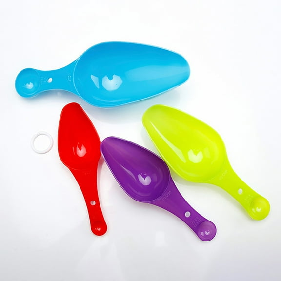 RENACLIPY Measuring Scoops for Baking Assorted Color Plastic 2 Sets