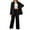 Black womens outfit sets, variant on clear 50% off Usmixi Blazer Sets for Women Suit Coat Sets for Women Business Casual Button Lapel Blazer Jacket and Wide Leg 2 Piece Outfits Matching Set Solid Lounge Sets with Pocket Holiday