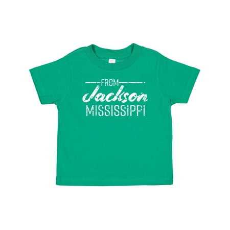 

Inktastic From Jackson Mississippi in White Distressed Text Gift Baby Boy or Baby Girl T-Shirt