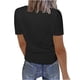 thumbnail image 3 of Blusa informal de manga corta con cuello en V para mujer OAVQHLG3B Store  lin121212, 3 of 3