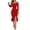 Red, variant on Ketyyh-chn99 Formal Evening Dresses for Women Wedding Gown Floral Midi Dress Ladies' Vintage Elegant Evening Dress Cocktail Dress Red,S