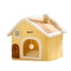 thumbnail image 2 of Casa cálida para gatos, escondite, rascador, refugio para mascotas pequeñas, juguete interactivo para gatos durmiendo. M para mascota de 4 kg, 2 of 9