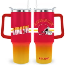 Kansas City Tumbler Cup - Kansas City Gifts for Men - 40 OZ Insulated Stainless Steel Coffee Travel Mug with Lid and Straw