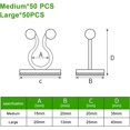 thumbnail image 2 of Plant Clips, Climbing Plant Clip, 100pcs Self Adhesive Climbing Plant Support, Flower Vine Clamps, Vine Climbing Wall Fixer, Plant Climbing Support Clips, 2 of 5