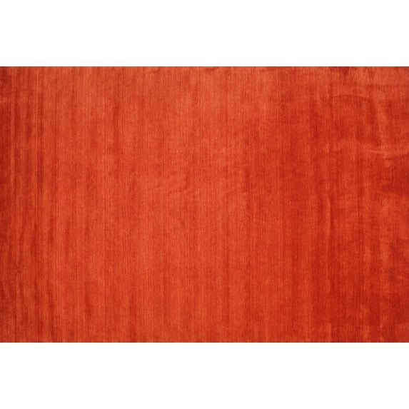 Ahgly Company Indoor Rectangle Contemporary Neon Red Abstract Area Rugs, 4' x 6'