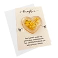 thumbnail image 1 of Xihbxyly Corazón de Bolsillo para Hija, Regalo de Cristal Inspirador, Tarjeta de Recordatorio de Amor, Joyero Premium, Perfecto para Cumpleaños, Aniversarios, San Valentín, Corazón de 4 X 4 Cm, 1 Jue, 1 of 3