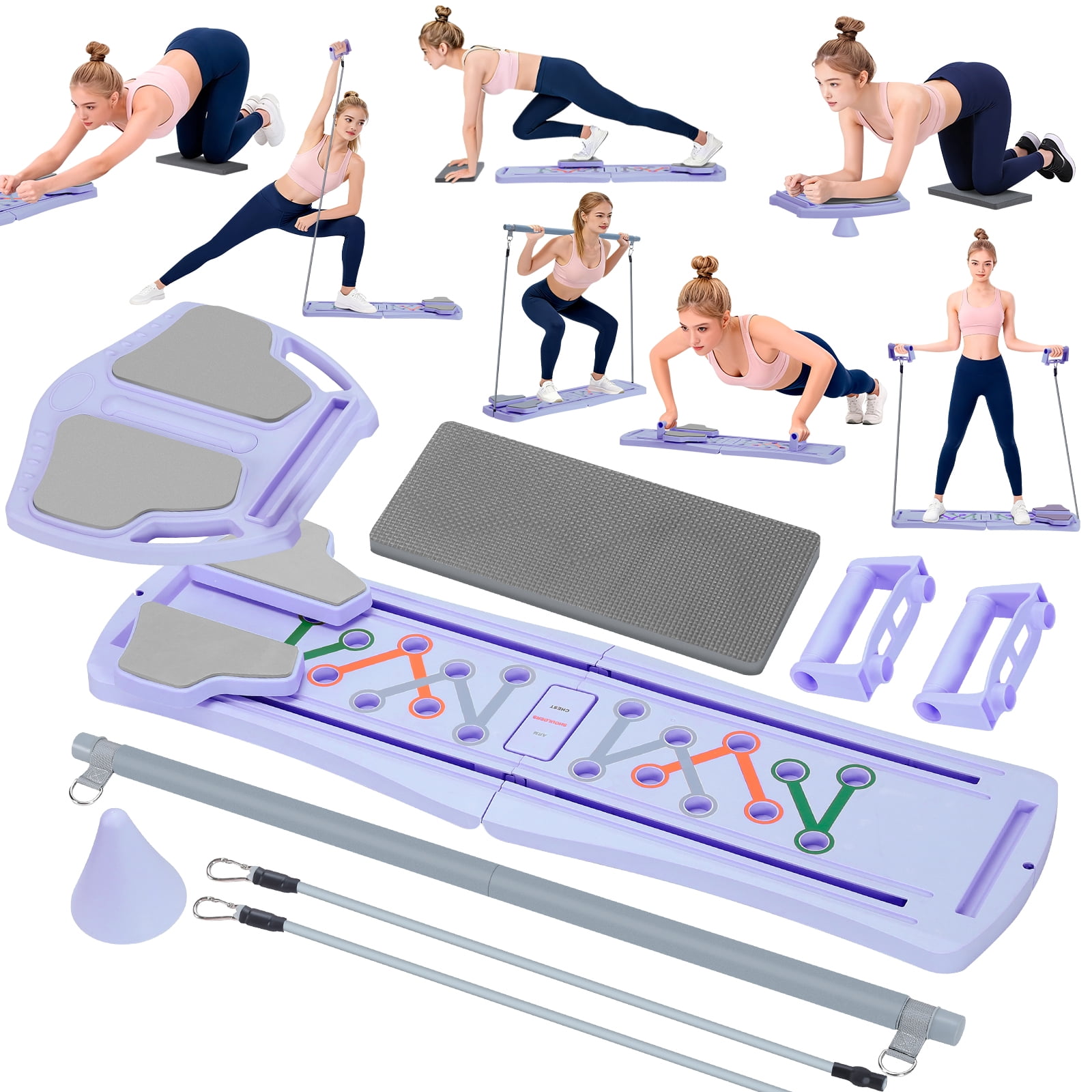 Gaiam Coreplus Reformer, Pilates Resistance Band, Workout DVD