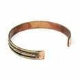 thumbnail image 3 of Copper and Brass Cuff Bracelet Healing Twist DZI, 3 of 4