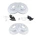 thumbnail image 3 of Front and Rear Performance Brake Pad & Rotor Kit Brake Pads Brake Rotors Set Ceramic Premium G-Coated Compatible with 2013-2016 Ford Escape 2014-2018 Transit Connect, 3 of 4