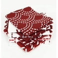 thumbnail image 3 of Soimoi 8 Pc Fat Quarter Bundle,Japanese SashikoPrint 18"x 22"DIY Patchwork-100% CottonPre-Cut Quilting Fabric Maroon & White, 3 of 8