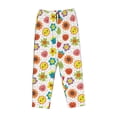 thumbnail image 4 of Naloa Cartoon Flowers Print Women’s Ultra-Soft Comfy Pajama Lounge Pants with Pockets & Drawstring, 4 of 8