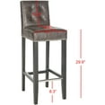 thumbnail image 5 of SAFAVIEH Thompson Bar Stool Antique Brown, 5 of 7