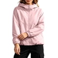 thumbnail image 2 of DYTTDG Women's Lightweight Windproof Hooded Jacket, Full Zip Loose Fit Casual Windbreaker for Hiking, Outdoor and Daily Wear, 2 of 8