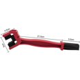 thumbnail image 2 of Cepillo de limpieza para cadena de bicicleta Oso de Fresa Cepillo de nailon resistente color rojo, 2 of 4