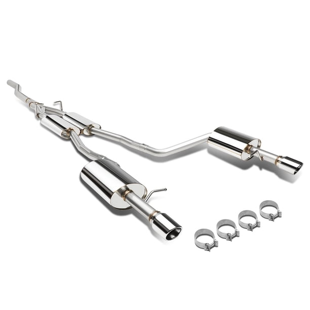 For 2002 To 2008 Audi A4 Quattro 1 8 2 0l 3 Dual Round Slant Muffler Tip Catback Exhaust System Walmart Com Walmart Com