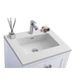thumbnail image 2 of Wilson 24" White Bathroom Vanity with Matte White VIVA Stone Solid Surface Countertop, 2 of 5