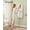 Laurel Green, variant on Mirror Jewelry Organizer, 3.9 x 16.5 x 42.5'' Lockable LED Jewelry Cabinet Wall/Door Mounted, White