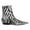 Zebra, variant on YDN Women Fashion Pointed Toe Strap Buckle Flats Boots Side Zippers Chelsea Ankle Booties Club Party Daily Shoes Size 7 Flowers