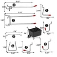 thumbnail image 3 of 114Pcs Metal Pegboard Hooks Organizador Surtido Kit Clavijas Cerraduras Aplicaciones Colgan Eccomum 114 piezas, 3 of 5