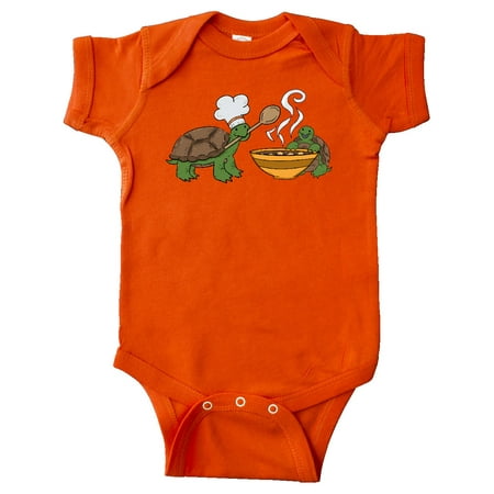 

Inktastic Cute Turtle Chefs Making Soup Gift Baby Boy or Baby Girl Bodysuit