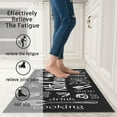 thumbnail image 3 of Kitchen Rugs and Mats, Non-Slip Washable Anti-Fatigue Kitchen Mats 2 Pieces Black Kitchen Carpet Floor Comfort Mats for Kitchen Sink Front Two Piece Set, Black 17x30+17x47inch, 3 of 6