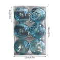 thumbnail image 3 of Diameter 6CM Transparent Christmas Ball Boxed Blue Transparent White Transparent Painted Acrylic Christmas Tree Decorations A Box Of 6, 3 of 6