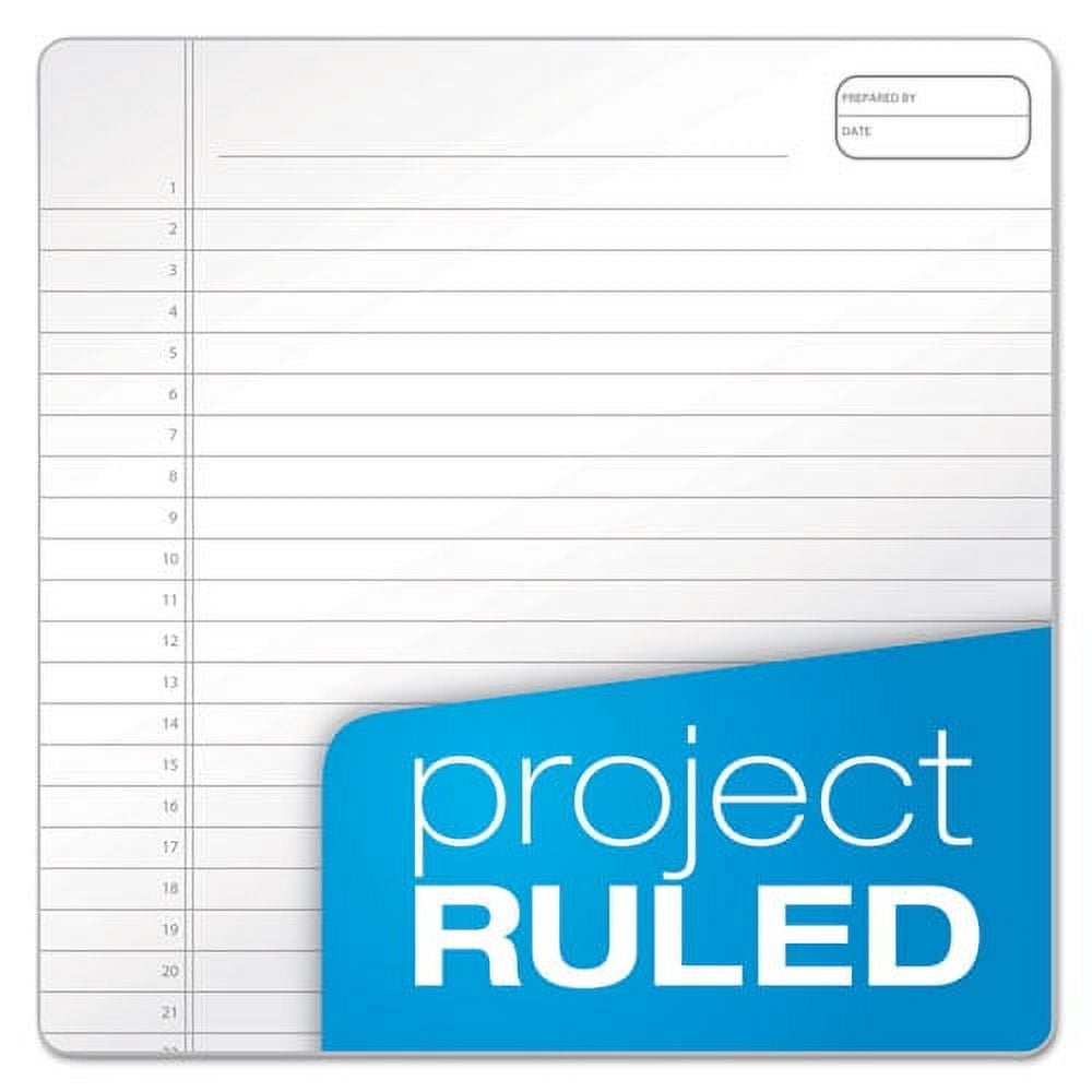 "Gold Fibre Wirebound Project Notes Pad, Project-Management Format, Green Cover, 70 White 8.5 X 11.75 Sheets | Bundle of 10 Each"
