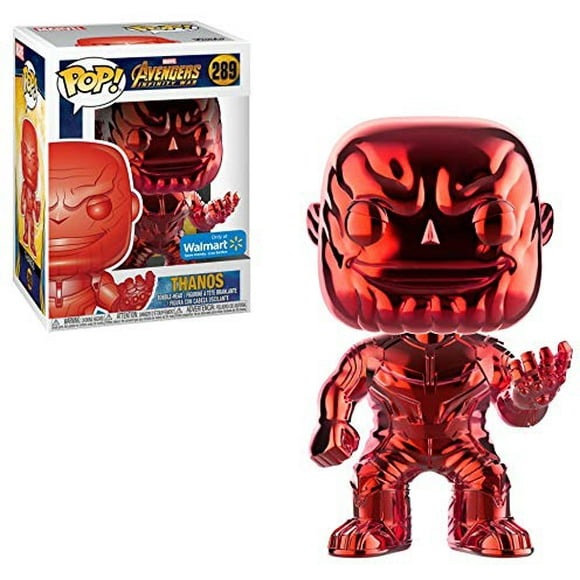 Pop Marvel 3.75 Inch Action Figure Avengers Infinity War - Red Chrome Thanos #289 Exclusive