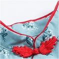 thumbnail image 3 of Povozer Todder Girls Chinese Outfit New Year Dresses with Tray Button Baby Cheongsam(Blue,2-3Y), 3 of 5