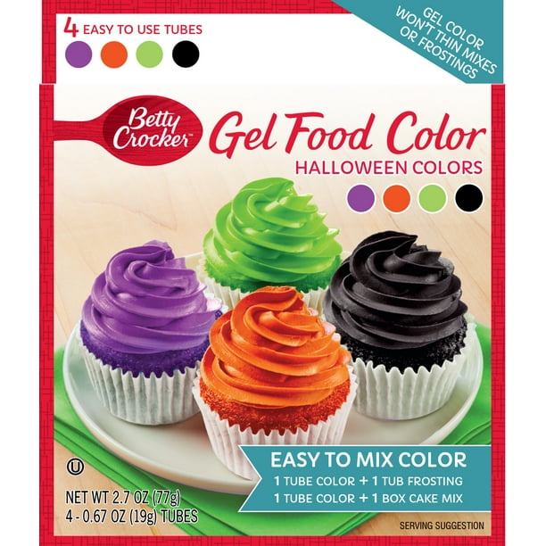 Betty Crocker Gel Food Color, Halloween Colors, 2.7 Ounces