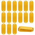 thumbnail image 1 of Uxcell Paquete de 25 Etiquetas en Blanco para Perros, 2" x 0.75" x 0.04" Etiquetas de Estampado de Metal, Etiquetas de Aluminio para Grabado/Manualidades [Amarillo], 1 of 1