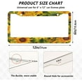 thumbnail image 3 of Beautiful Sunflowers License Plate Frame, Aluminum Car Tag Frames, 2 Pack Universal Car License Plate Covers with 2 Holes and Screws Decorative, 3 of 7