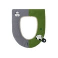thumbnail image 2 of Funda de asiento de inodoro cálida y gruesa de peluche de invierno, cojín antimanchas con cierre de velcro, bonita funda de asiento de inodoro con estampado de pandas, funda de asiento de inodoro de p, 2 of 6