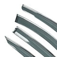 thumbnail image 3 of SEBLAFF Window Rain Guard Outside Channel Vent Visor with Chrome Trim Adhesive Mount Wind Deflector 4 Pieces Replacement for Acura TL 2009 2010 2011 2012 2013 2014, 3 of 13