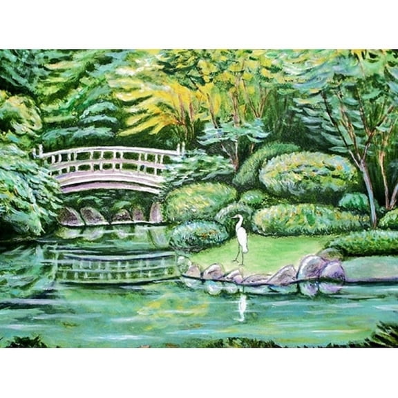 Japanese Garden Outdoor Wall Hanging 24x30