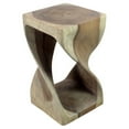 thumbnail image 1 of Strata Furniture 20x12" Traditional Wood Twist End Table in Gray, 1 of 5