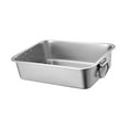 thumbnail image 3 of TOOYFUL Stainless Steel Cats Litter Basin High Sided Kitten Toilet Kitty Litter Basin Open Top Pet Litter Tray for Kitten Indoor Cats 45cmx35cmx15cm, 3 of 9