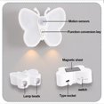 thumbnail image 3 of Luz nocturna de mariposa con sensor de movimiento recargable por USB para escaleras de pasillo FLhrweasw, 3 of 9